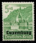 Люксембург • Немецкая оккупация 1941 г. • Mi# 35 (SC# NB3 ) • 5+3 pf. • Фонд зимней помощи (надпечатки на марках Германии) • благотворительный выпуск • MNH OG XF