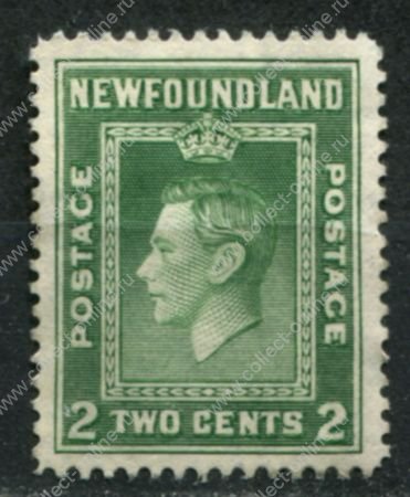 Ньюфаундленд 1941-1944 гг. • Gb# 277 • 2 c. • основной выпуск • Георг VI • MNG F-VF