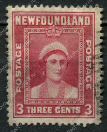 Ньюфаундленд 1941-1944 гг. • Gb# 278 • 3 c. • основной выпуск • Королева-мать • Used F-VF