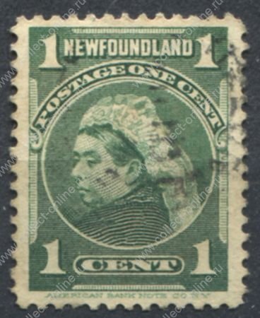 Ньюфаундленд 1897-1918 гг. • Gb# 85 • 1 c. • основной выпуск • королева Виктория • Used VF