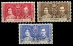Нигерия 1937 г. • Gb# 46-48 • Коронация Георга VI • полн. серия • MNH OG VF