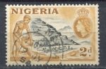 Нигерия 1953-1958 гг. • Gb# 72 • 2 d. • осн. выпуск • Елизавета II • Used F-VF