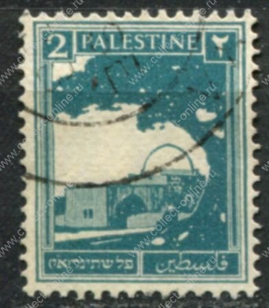 Палестина 1927-1945 гг. • Gb# 90 • 2 m. • 1-й выпуск • Гробница Рахили • Used VF