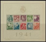 Португалия 1941 г. • Mi# Block 4(SC# 614a) • (10 e.) • Типичные представители регионов страны • MNH OG XF • блок ( кат. - $225 )