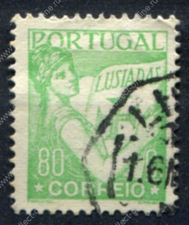 Португалия 1931 г. • Sc# 510 • 80 c. • Лузиады • стандарт • Used VF