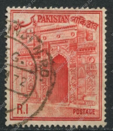 Пакистан 1961-1963 гг. • Sc# 141 • 1 R. • 1-й осн. выпуск • виды и достопримечательности • Used F-VF