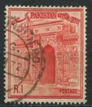 Пакистан 1961-1963 гг. • Sc# 141 • 1 R. • 1-й осн. выпуск • виды и достопримечательности • Used F-VF