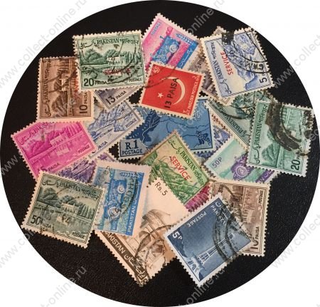 Пакистан 1956-1980 гг. • лот 20+ разных, старых марок • Used VF