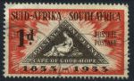 Южная Африка 1953 г. Sc# 193 • 1 p. • 100-летие первой южноафриканской почтовой марки • Used VF