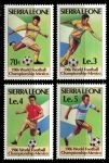 Сьерра-Леоне 1986 г. • SC# 745-8 • 70 c. - 5 Le . • Футбол, Чемпионат мира (Мексика) • полн. серия • MNH OG XF ( кат. - $7 )