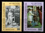 Сьерра-Леоне 1986 г. • SC# 793-4 • 70 c. и 40 Le . • 60-летие королевы Елизаветы II • полн. серия • MNH OG XF ( кат. - $6 )