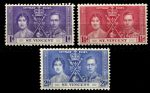 Сент-Винсент 1937 г. • Gb# 146-148 • Коронация Георга VI • полн. серия • MNH OG VF