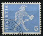 Швейцария 1960-3 гг. Sc# 382 • 5 c. • почтальон • стандарт • Used VF
