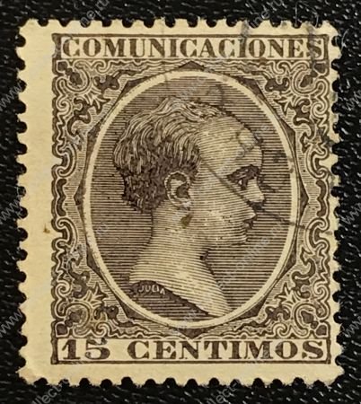 Испания 1889-1899 гг. • SC# 261 • 15 c. • Альфонсо XIII • стандарт • Used F-VF