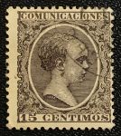 Испания 1889-1899 гг. • SC# 261 • 15 c. • Альфонсо XIII • стандарт • Used F-VF