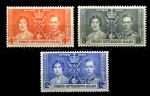 Стрейтс Сетлментс 1937 г. • Gb# 275-277 • Коронация Георга VI • полн. серия • MNH OG VF ( кат.- £7.5 )