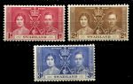 Свазиленд 1937 г. • Gb# 25-27 • Коронация Георга VI • полн. серия • MNH OG VF