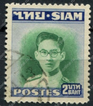Таиланд 1947-1949 гг. • Sc# 269 • 2 bt. • король Пхумипон Адульядет • стандарт • Used F-VF ( кат. - $2 )
