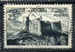 Тунис 1954 г. • Sc# 247 • 25 fr. • выпуск Архитектура • Табарка • USed F-VF