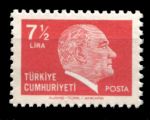 Турция 1980 г. • Sc# 2134 • 7½ k. • Кемаль Ататюрк • стандарт • MNG VF