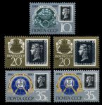 СССР 1990 г. • Сол# 6186-8A • 150-летие почтовой марки • длинная серия (5 марок) • MNH OG XF • полн. серия