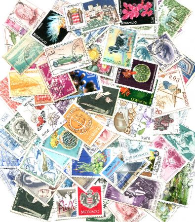 Монако • XX век • набор 50 разных старых марок • Mint/Used F-VF
