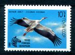 СССР 1991 г. • Сол# 6290 • 10 коп. • Фонд помощи зоопаркам • белый аист • MNH OG XF ( кат. - ₽ 15 )