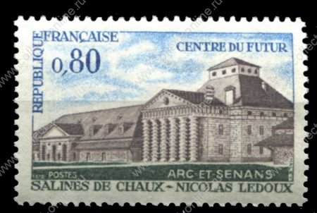 Франция 1970 г. • Mi# 1724 • 0.80 fr. • Восстановление здания Королевской солеварни • MNH OG VF