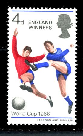 Великобритания 1966 г. Gb# 700 • 4 p. • Сборная Англии - чемпион мира по футболу • MNH OG XF