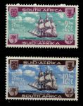 Южная Африка 1962 г. • Gb# 222-223 • открытие памятника первым переселенцам, парусник • полн. серия • MLH OG VF