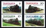 Танзания 1985 г. • Sc# 271-274 • локомотивы и паровозы • полн. серия • MNH OG VF