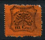 Римские государства 1868 г. • Mi# 22 • 10 c. • оранж. бум. перф. 13 • MNG VF ( кат. - €5 )