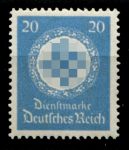 Германия 3-й рейх 1934 г. • Mi# D140 • 20 pf. • для оплаты госпочты • служебные • в.з. свастика • MNH OG VF