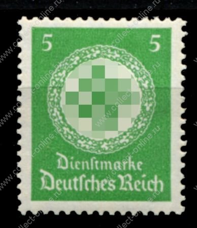 Германия 3-й рейх 1934 г. • Mi# D134 • 5 pf. • для оплаты госпочты • служебные • в.з. свастика • MNH OG VF