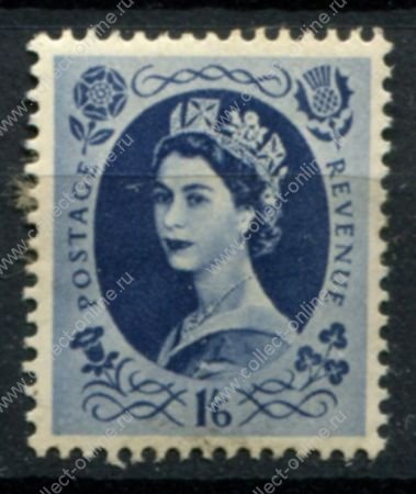 Великобритания 1952-1954 гг. • Gb# 531 • 1s.6d. • Елизавета II • стандарт • MH OG VF ( кат. - £15 )