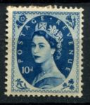 Великобритания 1952-1954 гг. • Gb# 527 • 10 d. • Елизавета II • стандарт • MH OG VF ( кат. - £20 )