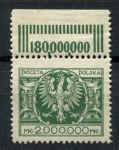 Польша 1924 г. • Mi# 200 • 2000000 M, • государственный герб • стандарт • MNH OG Люкс!