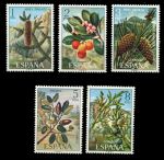 Испания 1972 г. • Mi# 1980-1984 • плоды растений и деревьев • полн. серия • MNH OG VF