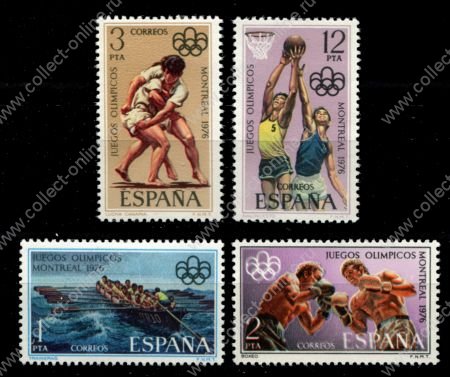 Испания 1976 г. • Mi# 2236-2239 • Ление Олимпийские Игры, Монреаль • полн. серия • MNH OG VF