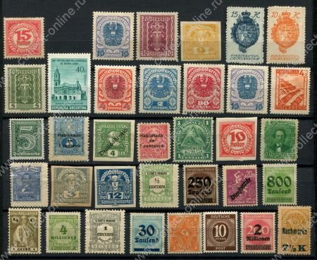 Иностранные марки • XX век • набор 35 старых чистых(*) марки • MH OG VF
