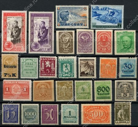 Иностранные марки • XX век • набор 27 старых чистых(**) марок • MNH OG VF