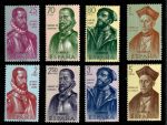 Испания 1962 г. • Mi# 1346-1353 • Исследователи и завоеватели Америки(конкистадоры) • полн. серия • MNH OG VF ( кат.- €15 )