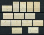 Фолклендские о-ва 1952 г. • Gb# 172-85 • ½ d. - £1 • Георг VI • 2-й основной выпуск • полн. серия • MH OG VF ( кат.- £180- )