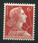 Франция 1955 г. • Mi# 1062 • 6 fr. • Марианна • стандарт • MH OG VF ( кат. - €3 )