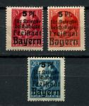 Бавария 1919 г. • Mi# 171-173 A • надпечатки • полн. серия • MH OG F-VF