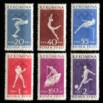 Румыния 1960 г. • Mi# 1847-1852 • 20 b. - 2 L. • Летние Олимпийские Игры, Рим • полн. серия •  MNH OG VF ( кат. - €8 )