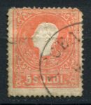 Австрия • Ломбардия-Венеция 1858 г. • MI# 9 I • 5 s. • Франц Иосиф I • Used F ( кат. - €20 )