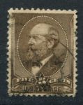 США 1882 г. • SC# 205 • 5 c. • Президент Джеймс Абрахам Гарфилд • Used F ( кат. - $12 )