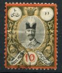 Иран 1882-1884 гг. • Sс# 59 • 10 fr. • Насер ад-Дин-шах • Used VF+ ( кат.- $ 30 )