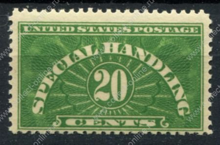 США 1925-1928 гг. • SC# QE3 • 20 c. • спец. доставка пакетов • MNH OG VF ( кат.- $ 8 )